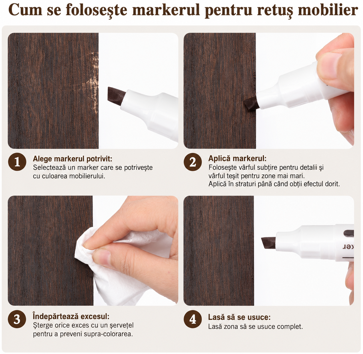 Set profesional de reparare a mobilierului